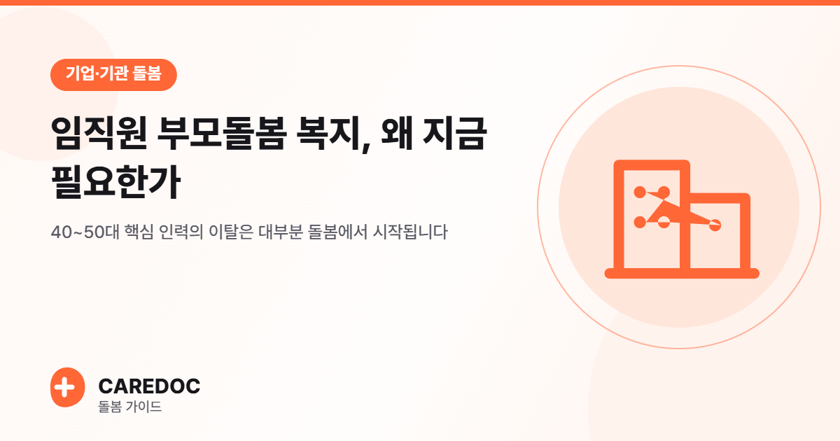 기업 부모돌봄 복지 대표 이미지